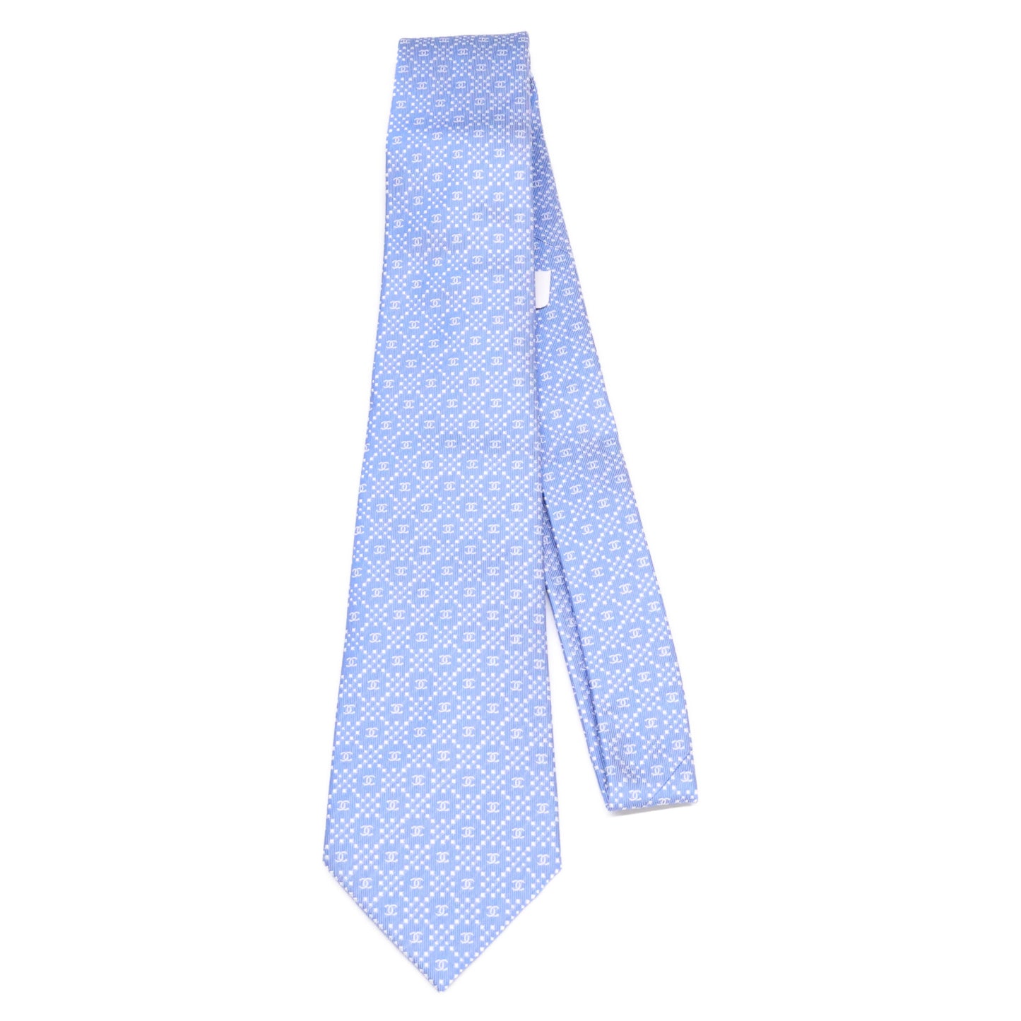 CHANEL シャネル 【新品同様】ココマーク シルク ネクタイ