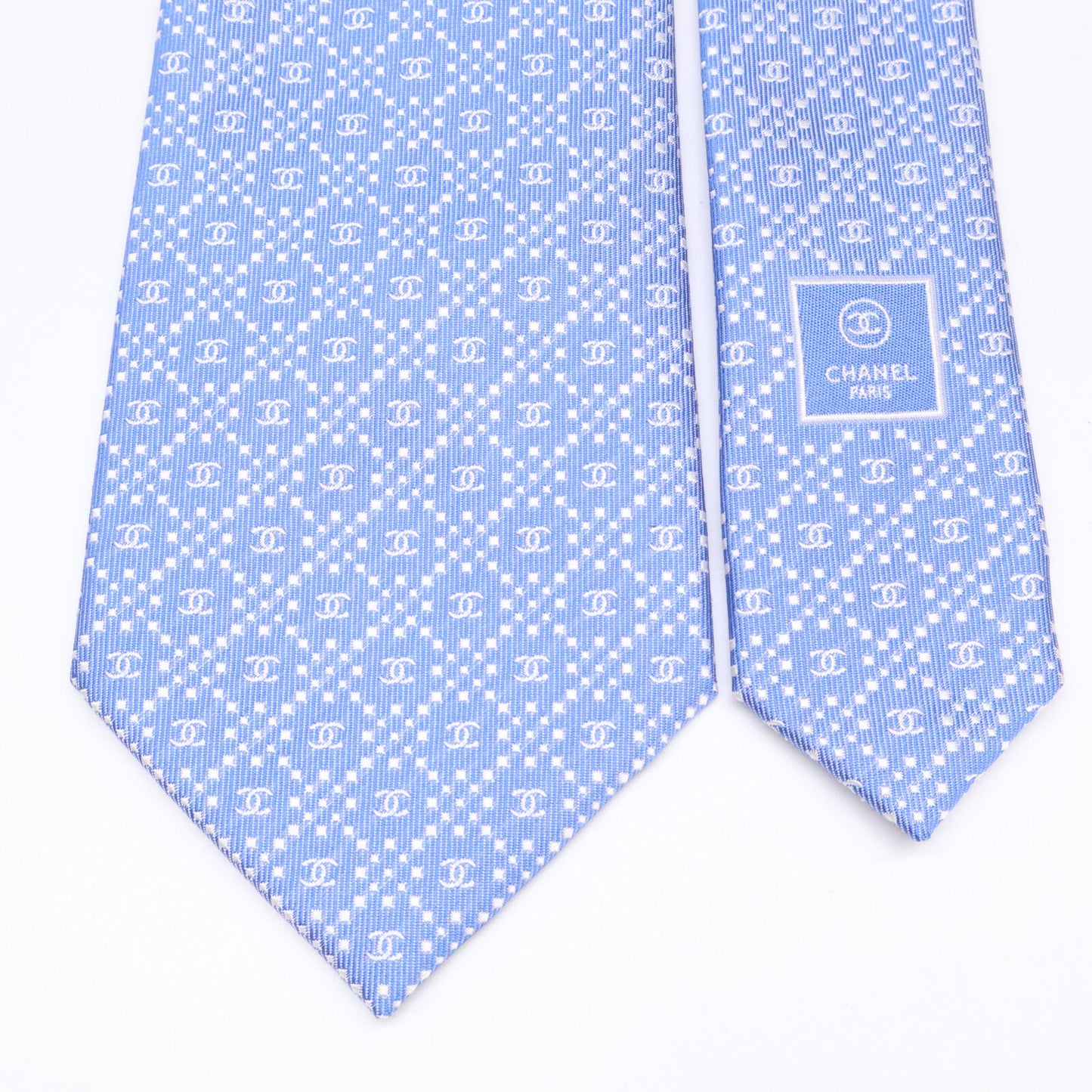 CHANEL シャネル 【新品同様】ココマーク シルク ネクタイ