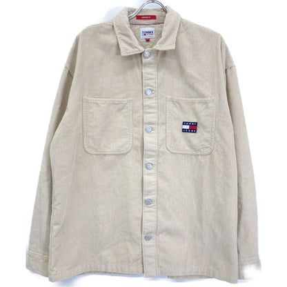 TOMMY HILFIGER トミーヒルフィガー DM15146 ﾍﾞｰｼﾞｭ ｺｰﾃﾞｭﾛｲ ｵｰﾊﾞｰﾌｨｯﾄ ｼｬﾂ トップス ＸＬ