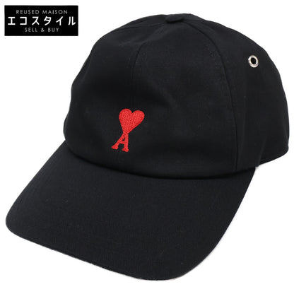 AMI PARIS アミパリス 【美品】UCP213.481 ハートロゴ刺繍 ベースボールキャップ 帽子