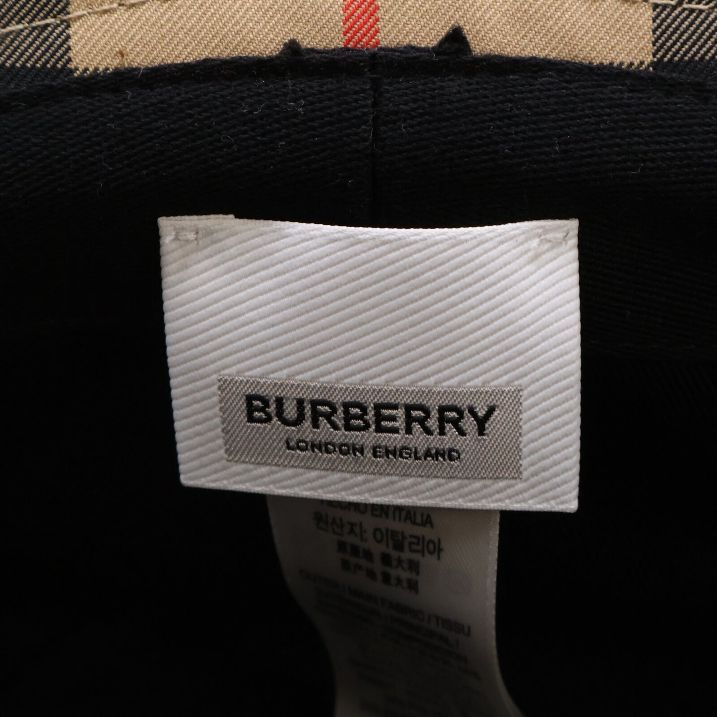 BURBERRY バーバリー 【美品/国内正規】8026927 ヴィンテージチェック パネル バケットハット 帽子 M