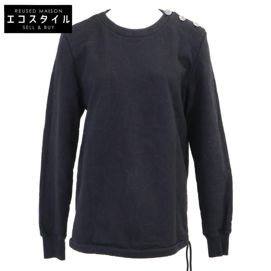 CHANEL シャネル 【美品】P59465K07820 ココマークボタン カメリア刺繍 スウェットシャツ/ トップス 40