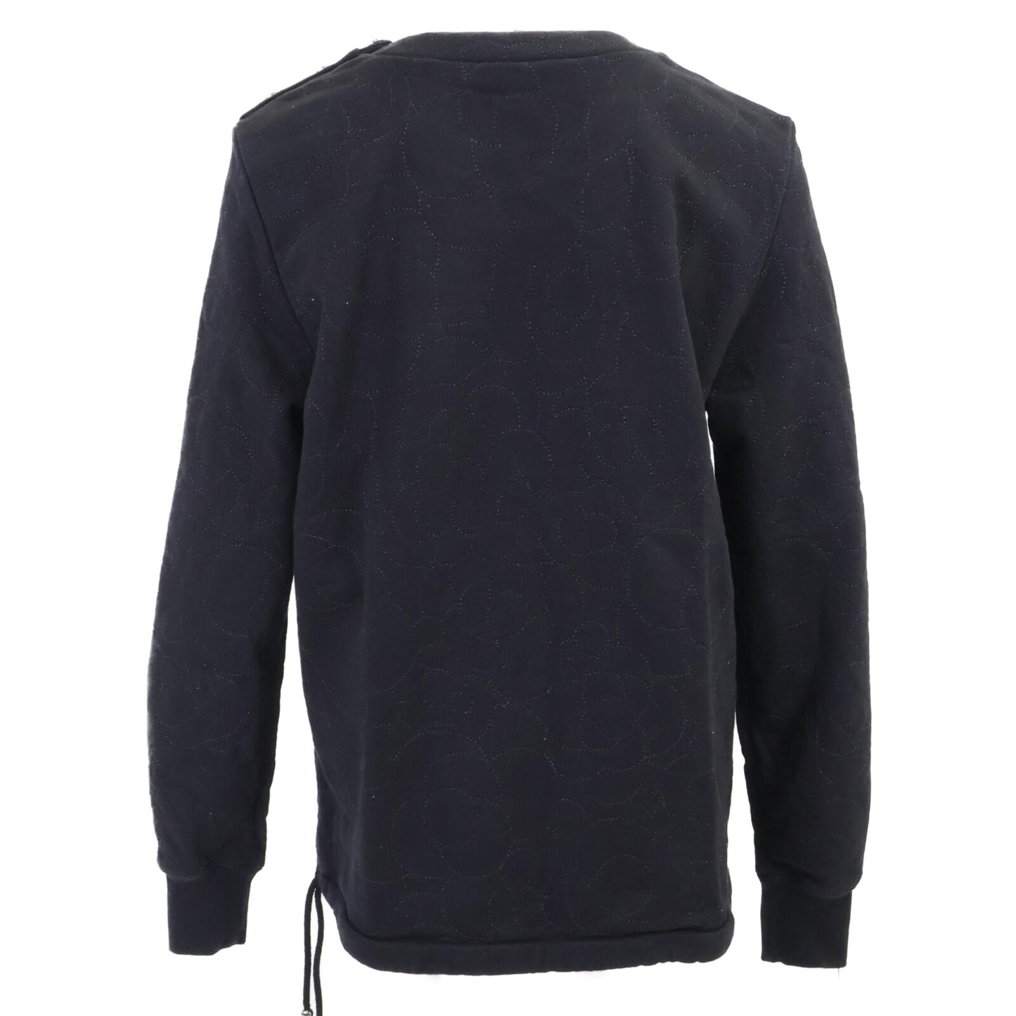 CHANEL シャネル 【美品】P59465K07820 ココマークボタン カメリア刺繍 スウェットシャツ/ トップス 40