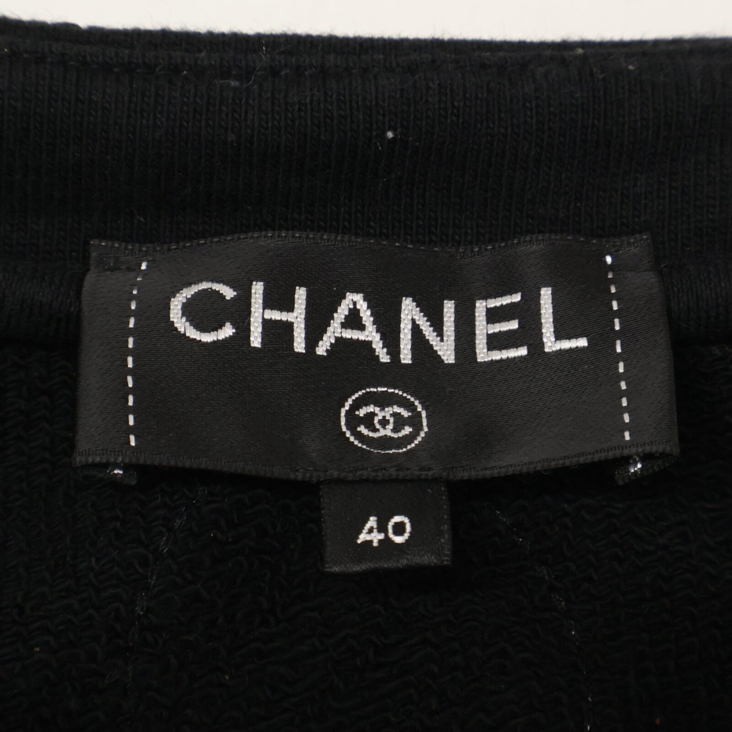 CHANEL シャネル 【美品】P59465K07820 ココマークボタン カメリア刺繍 スウェットシャツ/ トップス 40