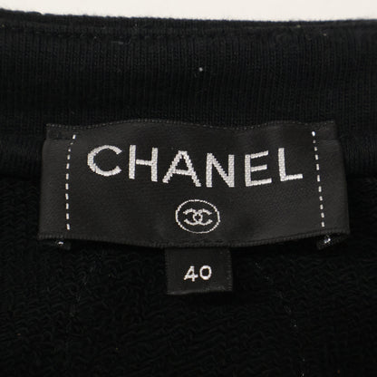 CHANEL シャネル 【美品】P59465K07820 ココマークボタン カメリア刺繍 スウェットシャツ/ トップス 40