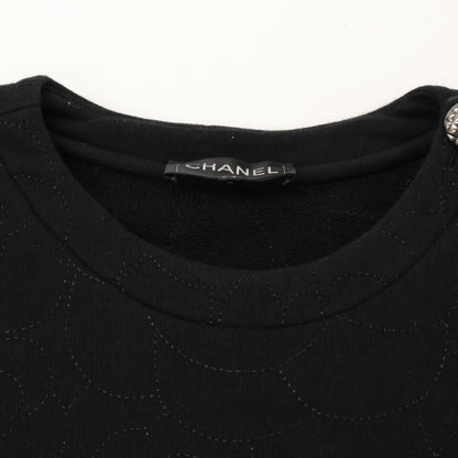 CHANEL シャネル 【美品】P59465K07820 ココマークボタン カメリア刺繍 スウェットシャツ/ トップス 40