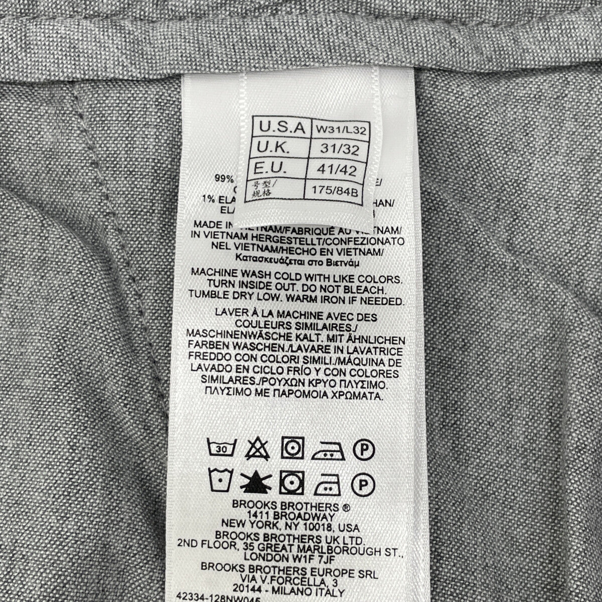 Brooks Brothers ブルックスブラザーズ VINTAGE VIOLET 不畝 ｺｰﾃﾞｭﾛｲ ﾊﾟﾝﾂ ボトムス W31L32