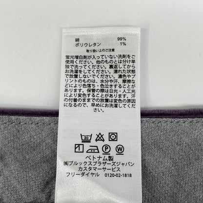 Brooks Brothers ブルックスブラザーズ VINTAGE VIOLET 不畝 ｺｰﾃﾞｭﾛｲ ﾊﾟﾝﾂ ボトムス W31L32