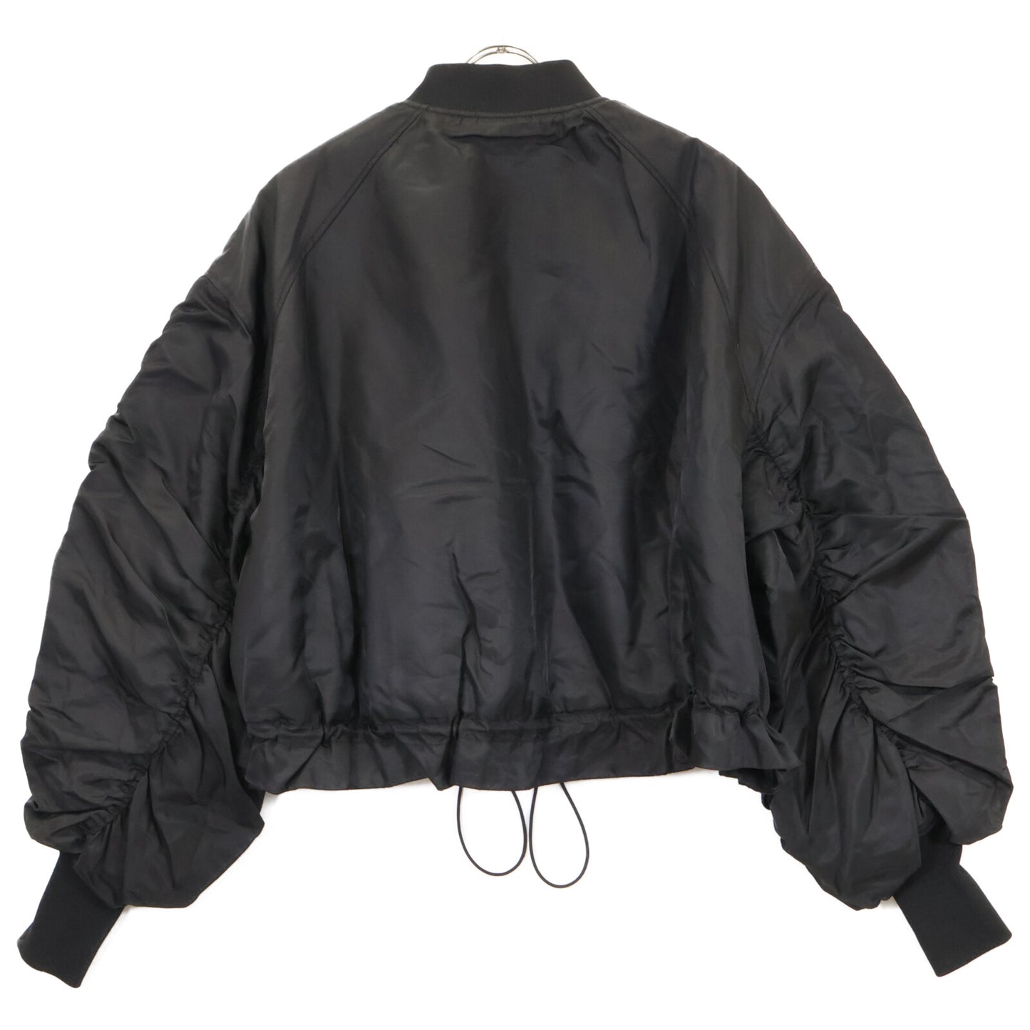 Adam et Rope アダムエロペ GAL-02000-A ﾌﾞﾗｯｸ ﾊﾟﾌｽﾘｰﾌﾞ MA-1 ｼﾞｬｹｯﾄ ジャケット Ｆ