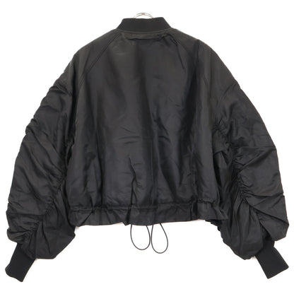 Adam et Rope アダムエロペ GAL-02000-A ﾌﾞﾗｯｸ ﾊﾟﾌｽﾘｰﾌﾞ MA-1 ｼﾞｬｹｯﾄ ジャケット Ｆ