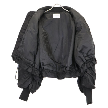 Adam et Rope アダムエロペ GAL-02000-A ﾌﾞﾗｯｸ ﾊﾟﾌｽﾘｰﾌﾞ MA-1 ｼﾞｬｹｯﾄ ジャケット Ｆ