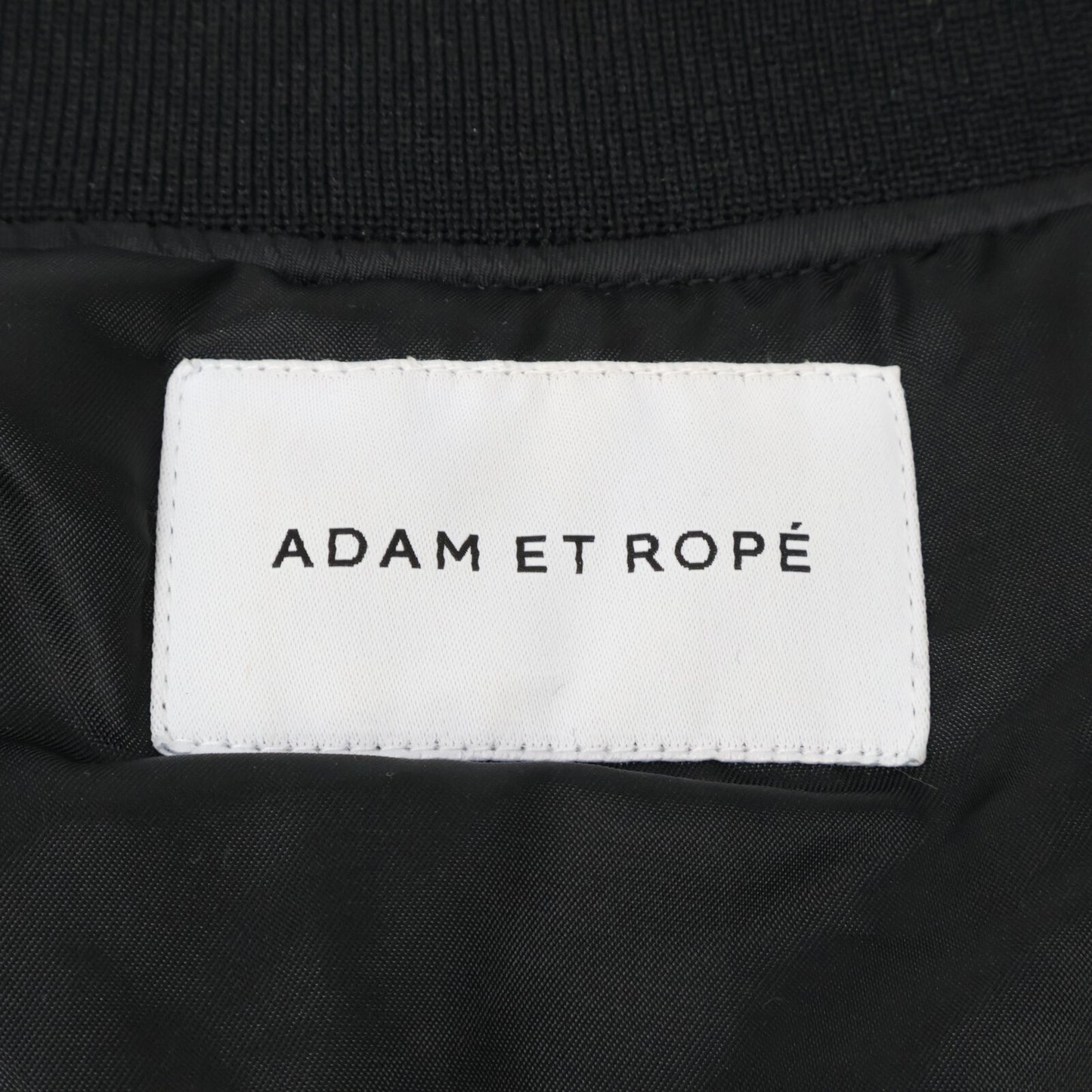 Adam et Rope アダムエロペ GAL-02000-A ﾌﾞﾗｯｸ ﾊﾟﾌｽﾘｰﾌﾞ MA-1 ｼﾞｬｹｯﾄ ジャケット Ｆ