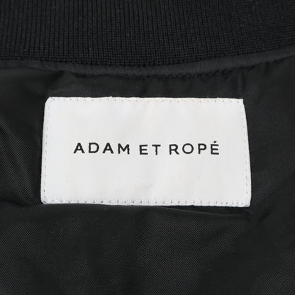 Adam et Rope アダムエロペ GAL-02000-A ﾌﾞﾗｯｸ ﾊﾟﾌｽﾘｰﾌﾞ MA-1 ｼﾞｬｹｯﾄ ジャケット Ｆ