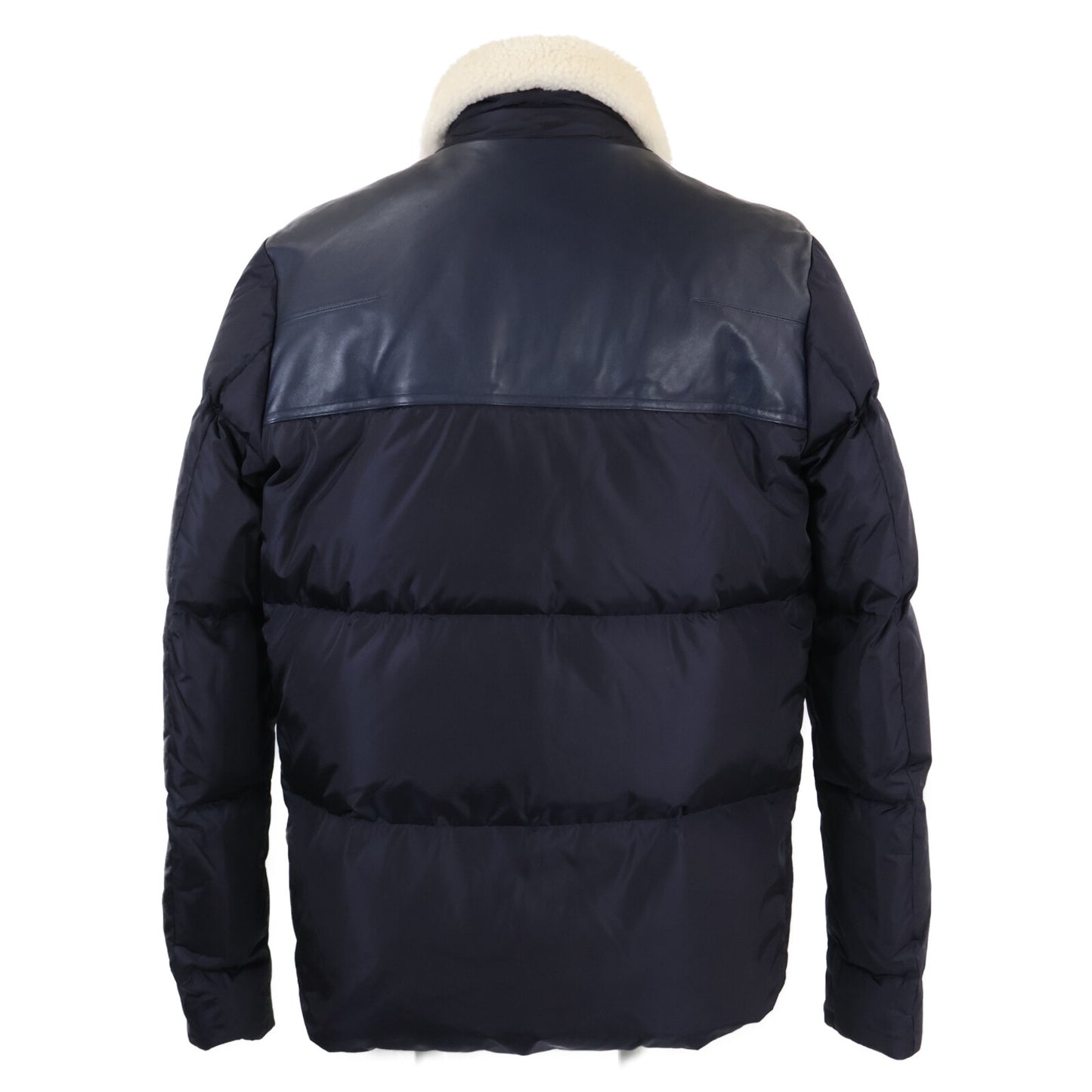 Dior HOMME ディオールオム 【国内正規】863C422H3830 ボアカラー ヨークラムレザー切替 ダウン ジャケット 50