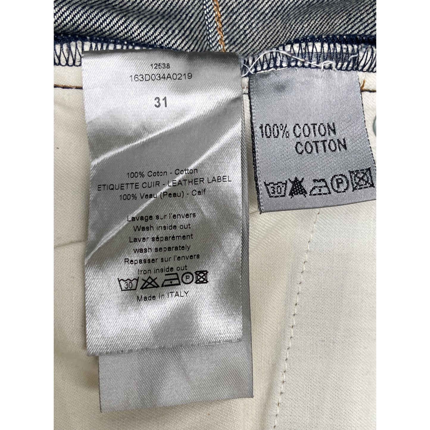 Dior HOMME ディオールオム 163D034A0219 ｲﾝﾃﾞｨｺﾞ ﾃﾞﾆﾑﾊﾟﾝﾂ ボトムス 31