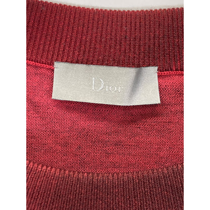 Dior HOMME ディオールオム 833M611KT034 ﾚｯﾄﾞ ｸﾞﾗﾃﾞｨｴﾝﾄ ﾆｯﾄｾｰﾀｰ トップス S