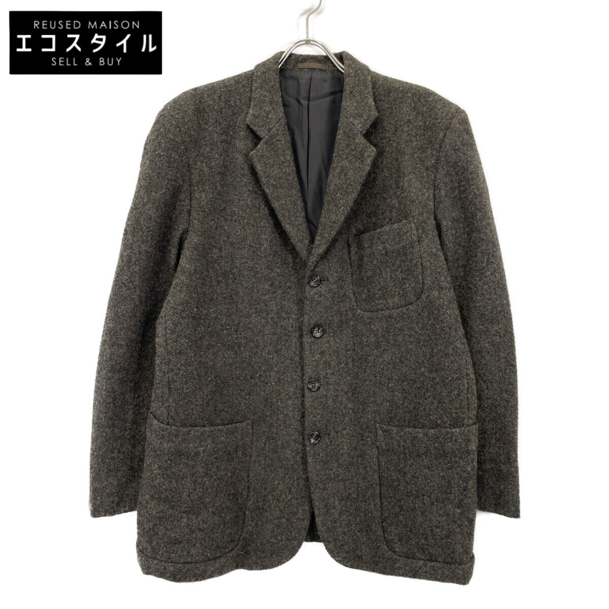 COMMEdesGARCONS HOMME コムデギャルソンオム HJ-07013M ｶｰｷ ﾒﾗﾝｼﾞ AD1998 田中ｵﾑ 4Bﾃｰﾗｰﾄﾞｼﾞｬｹｯﾄ ジャケット Ⅿ