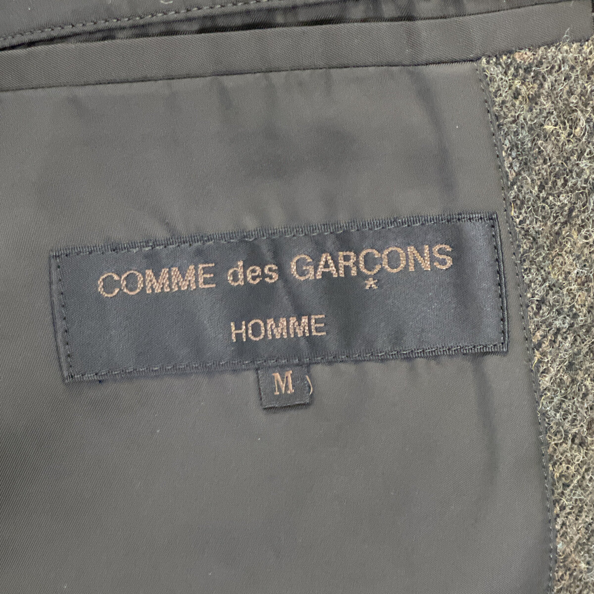 COMMEdesGARCONS HOMME コムデギャルソンオム HJ-07013M ｶｰｷ ﾒﾗﾝｼﾞ AD1998 田中ｵﾑ 4Bﾃｰﾗｰﾄﾞｼﾞｬｹｯﾄ ジャケット Ⅿ