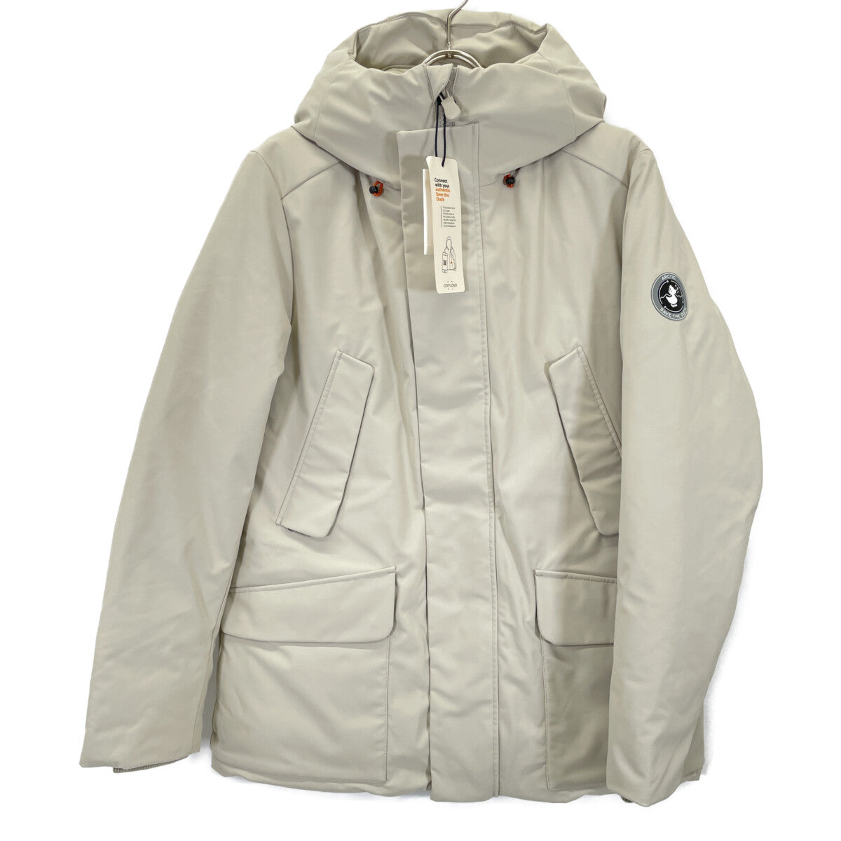 SAVE THE DUCK セイブザダック M40809M ﾎﾜｲﾄ 中綿 ﾌｰﾃﾞｯﾄｼﾞｬｹｯﾄ コート M