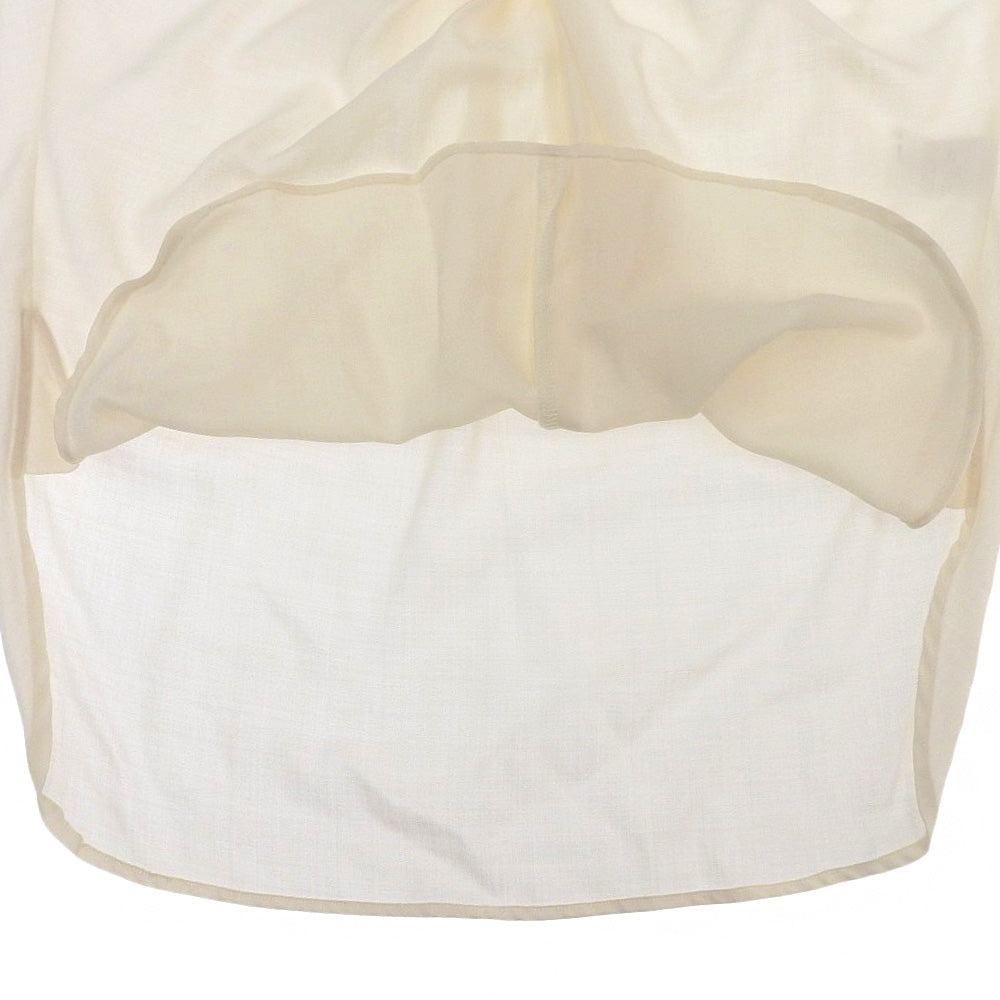 SATORU SASAKI サトルササキ 美品 SATORU SASAKI サトルササキ 半袖 ボウタイ シャーリングブラウス レディース アイボリー 1 SS23-SH03-103 トップス 1