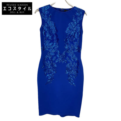 TADASHI SHOJI タダシショージ BJX19288M ロイヤルブルー スパンコール ノースリーブワンピース ワンピース XS