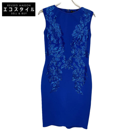 TADASHI SHOJI タダシショージ BJX19288M ロイヤルブルー スパンコール ノースリーブワンピース ワンピース XS