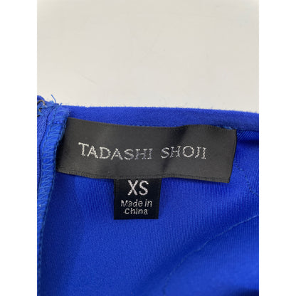 TADASHI SHOJI タダシショージ BJX19288M ロイヤルブルー スパンコール ノースリーブワンピース ワンピース XS