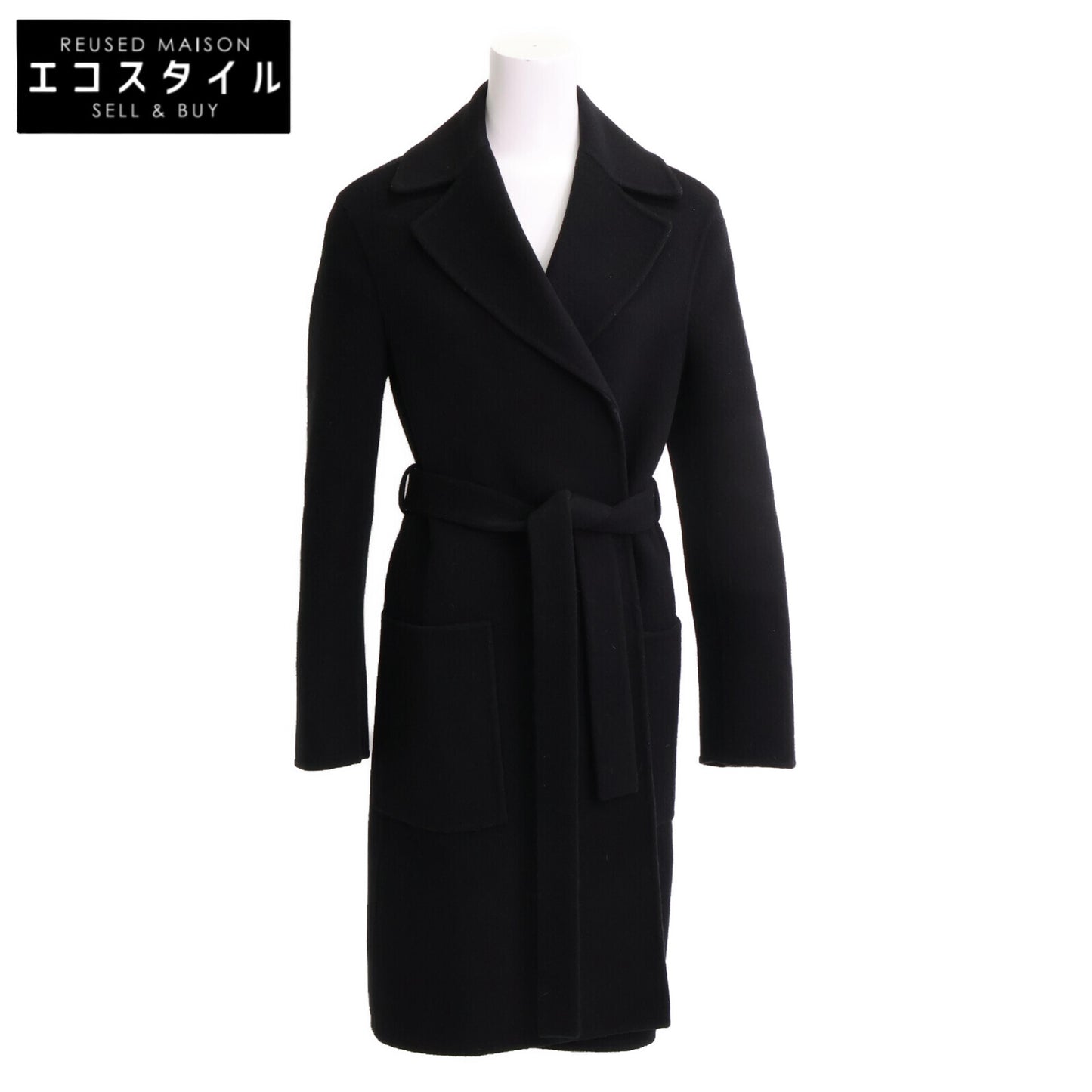 Christian Dior クリスチャンディオール 【国内正規】110M36A1375 バージンウール オブリーク ベルト付 コート I:38