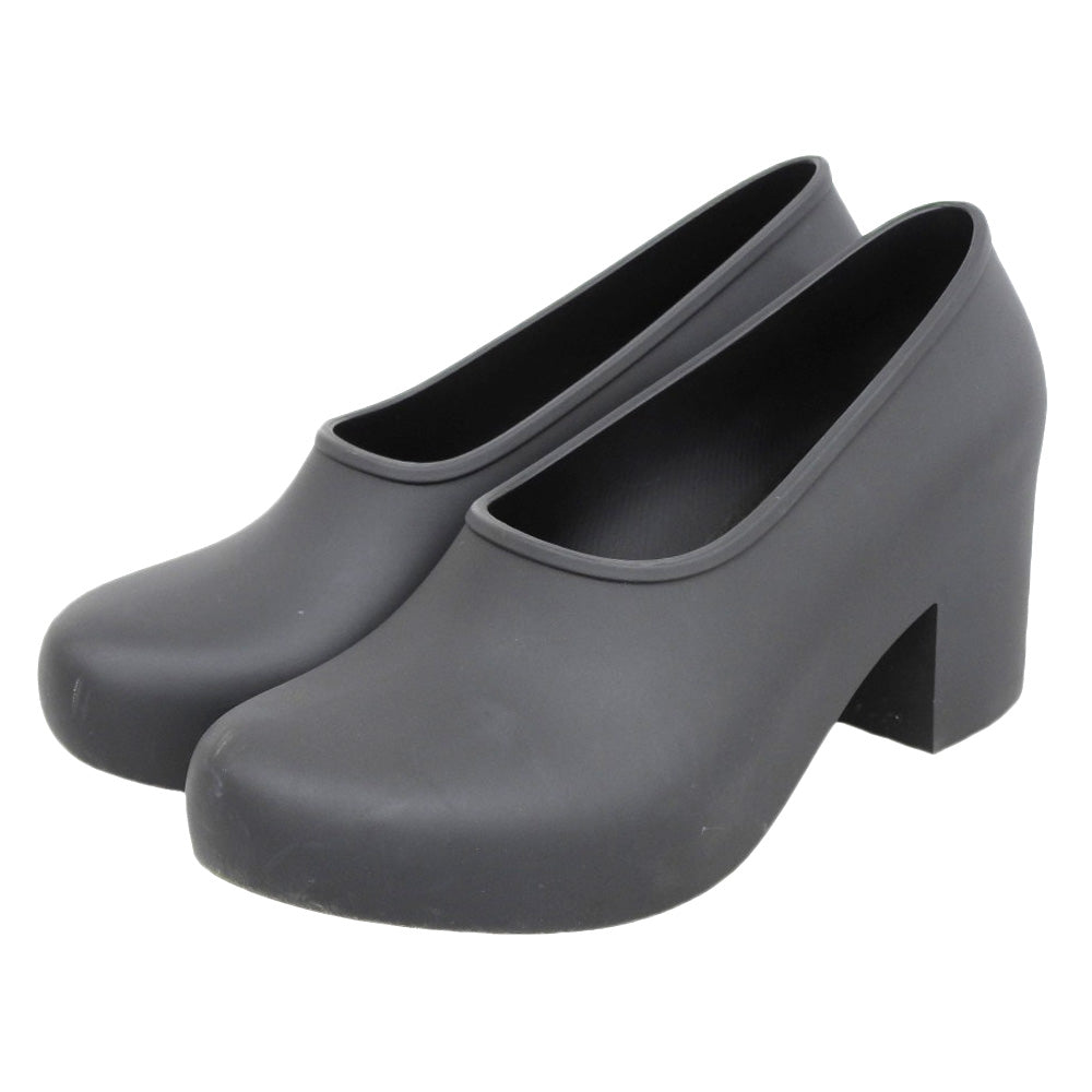 COMMEdesGARCONS コムデギャルソン プレーン PVC ヒールパンプス レディース ブラック 22cm シューズ 5(US)