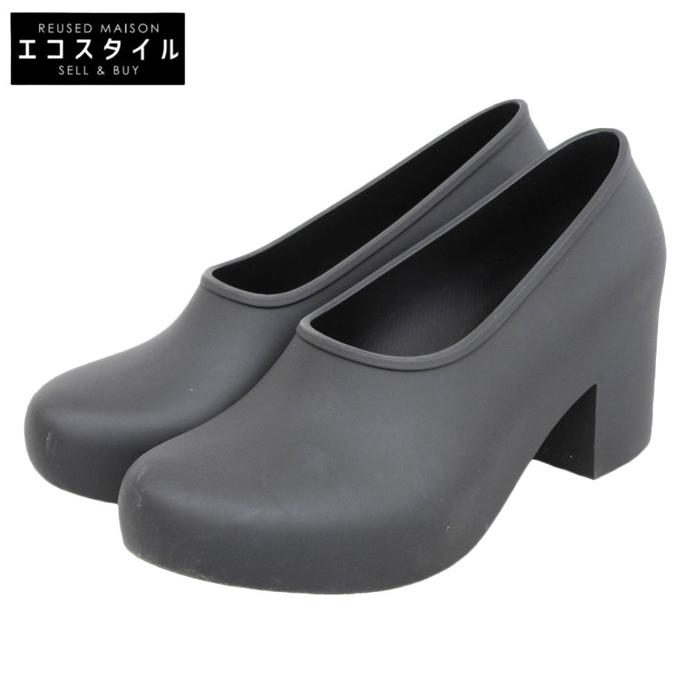 COMMEdesGARCONS コムデギャルソン プレーン PVC ヒールパンプス レディース ブラック 22cm シューズ 5(US)