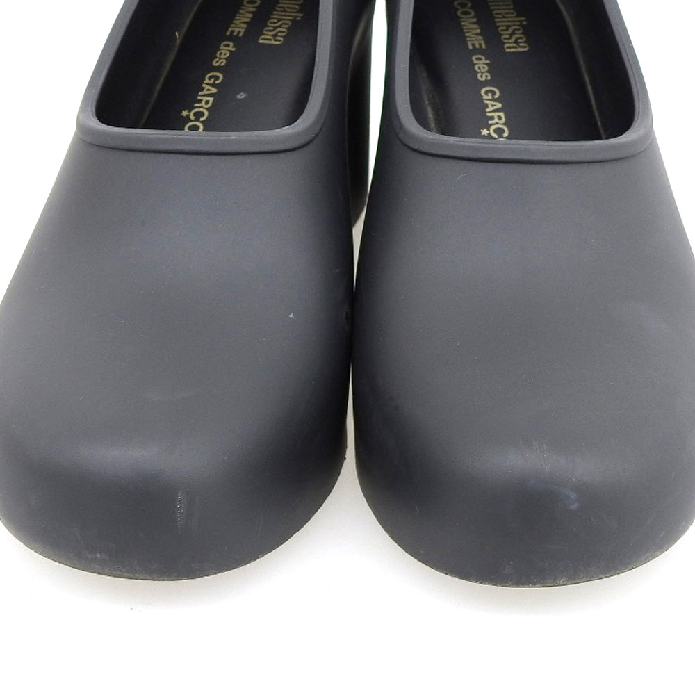 COMMEdesGARCONS コムデギャルソン プレーン PVC ヒールパンプス レディース ブラック 22cm シューズ 5(US)