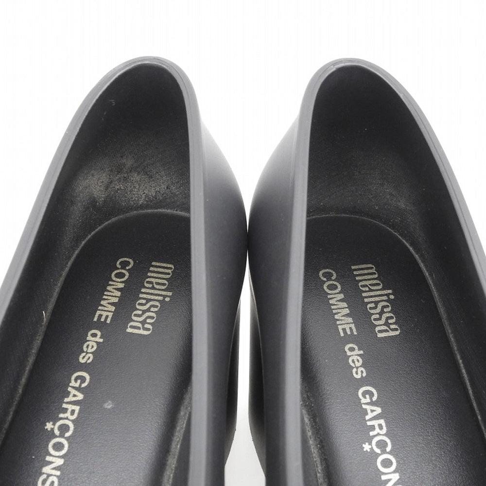 COMMEdesGARCONS コムデギャルソン プレーン PVC ヒールパンプス レディース ブラック 22cm シューズ 5(US)