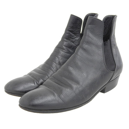 COMMEdesGARCONS コムデギャルソン レザー サイドゴアブーツ シューズ レディース 黒 ブラック 22 シューズ 22