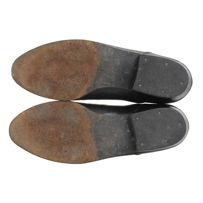 COMMEdesGARCONS コムデギャルソン レザー サイドゴアブーツ シューズ レディース 黒 ブラック 22 シューズ 22