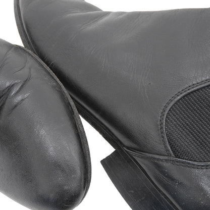 COMMEdesGARCONS コムデギャルソン レザー サイドゴアブーツ シューズ レディース 黒 ブラック 22 シューズ 22