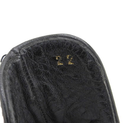 COMMEdesGARCONS コムデギャルソン レザー サイドゴアブーツ シューズ レディース 黒 ブラック 22 シューズ 22