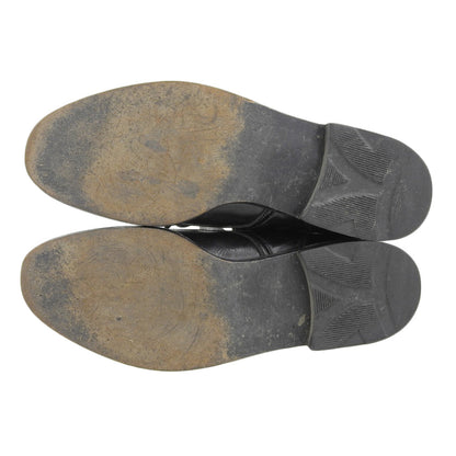 COMMEdesGARCONS コムデギャルソン レザー レースアップブーツ シューズ レディース 黒 ブラック 22 1/2 シューズ 22 1/2