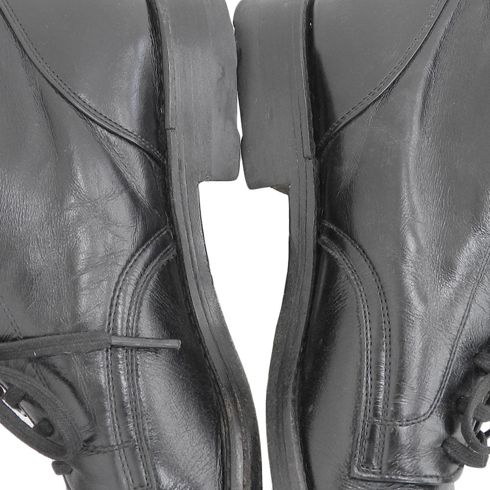 COMMEdesGARCONS コムデギャルソン レザー レースアップブーツ シューズ レディース 黒 ブラック 22 1/2 シューズ 22 1/2