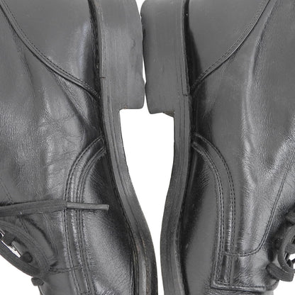 COMMEdesGARCONS コムデギャルソン レザー レースアップブーツ シューズ レディース 黒 ブラック 22 1/2 シューズ 22 1/2