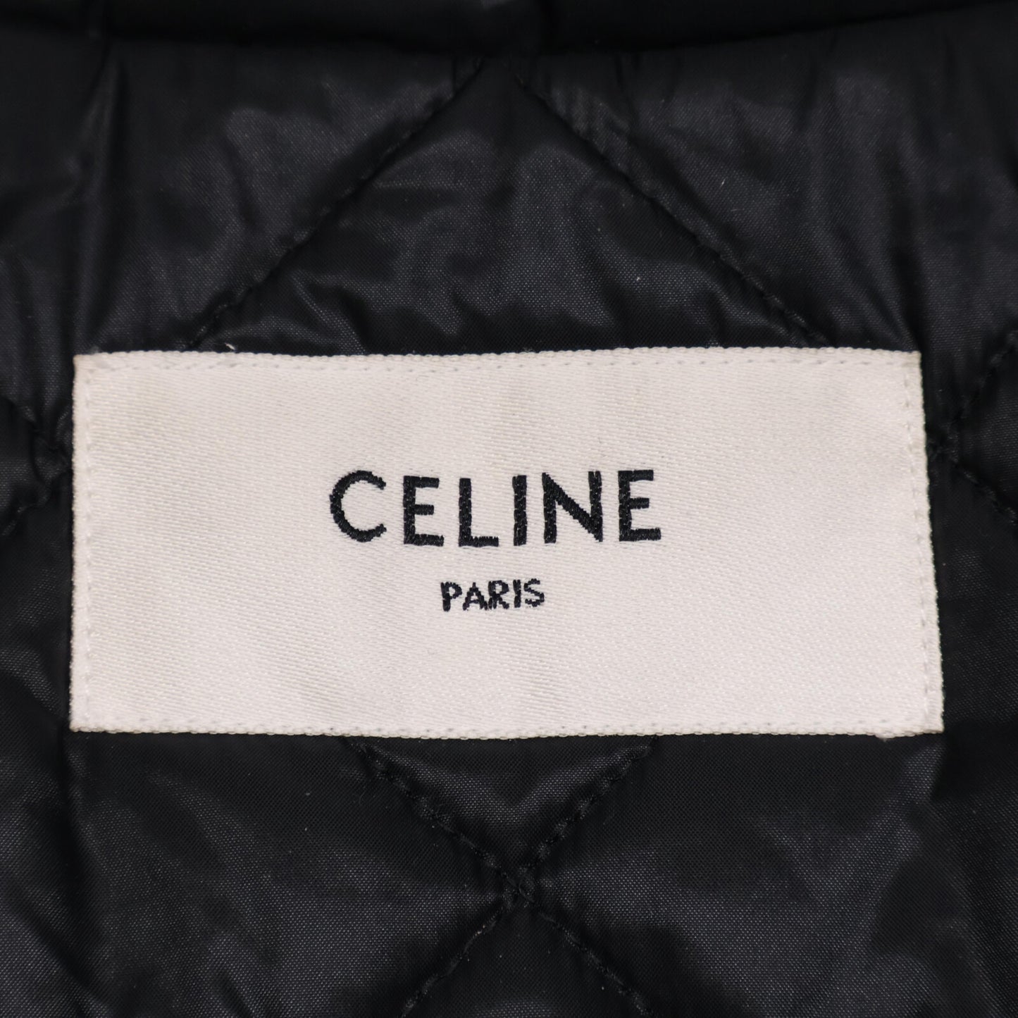 CELINE セリーヌ 【国内正規】2W410322S チェック フード付 キルティング ジャケット 44