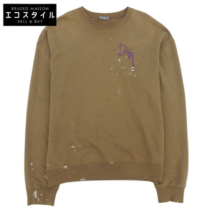 DIOR ディオール コットン ペイントスウェット トップス メンズ ブラウン L 283J679A0531 22AW トップス L