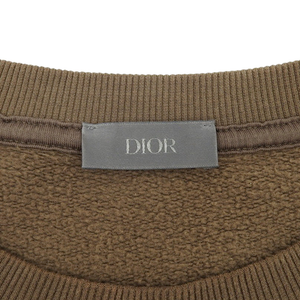 DIOR ディオール コットン ペイントスウェット トップス メンズ ブラウン L 283J679A0531 22AW トップス L