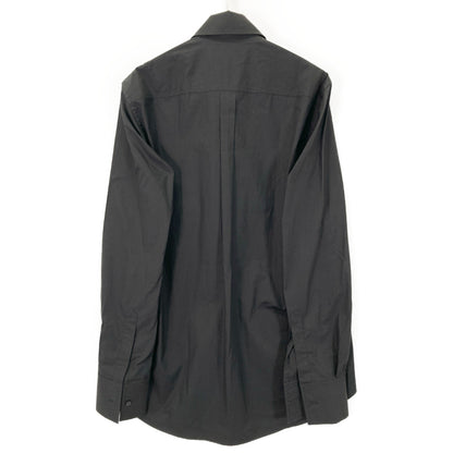 delada デラダ ブラック コットン ドッキングデザインシャツ トップス L