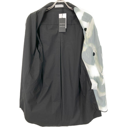 delada デラダ ブラック コットン ドッキングデザインシャツ トップス L