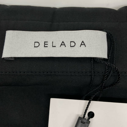 delada デラダ ブラック コットン ドッキングデザインシャツ トップス L