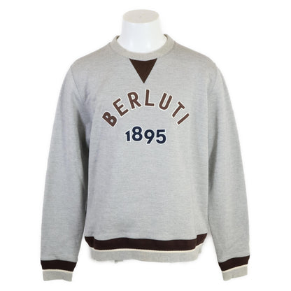 berluti ベルルッティ 【国内正規】R25JRL82JBAW シルク混 BERLUTI ロゴ トレーナー/ トップス XL