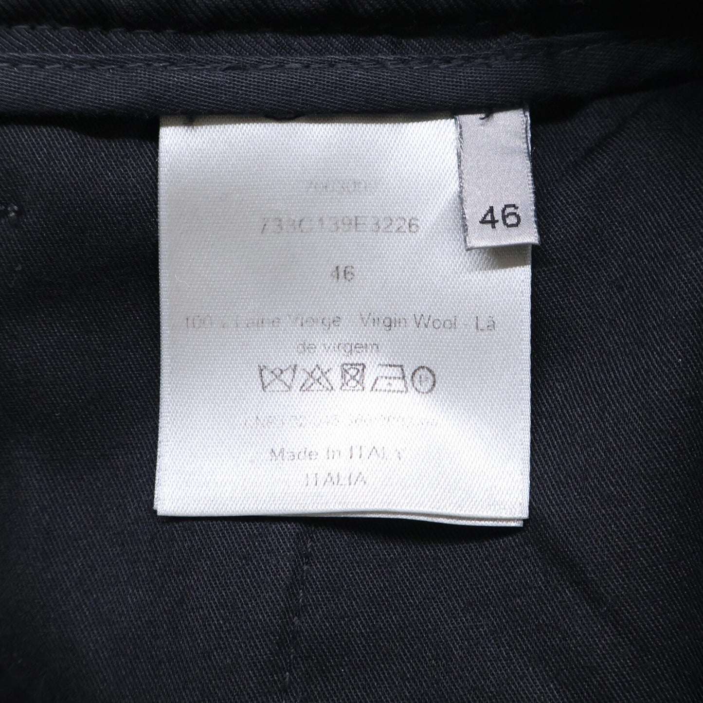 DIOR ディオール 国内正規 733C139E3226 バージンウール ツイル テイラード トラックパンツ ボトムス 46