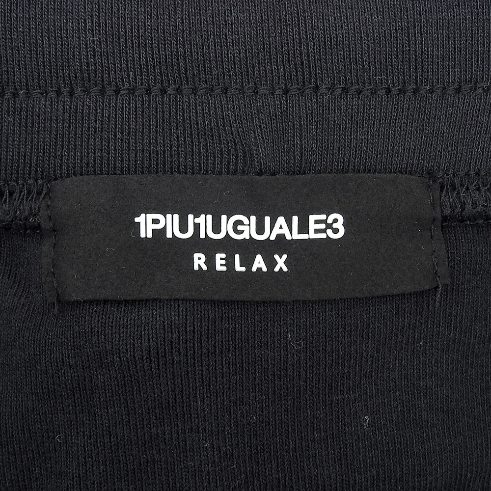 1piu1uguale3 ウノピゥウノウグァーレトレ 美品 コットン スタッズ ショートパンツ ボトムス メンズ ブラック L ボトムス L