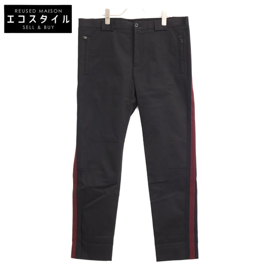 DOLCE&GABBANA ドルチェアンドガッバーナ G6FSET ﾌﾞﾗｯｸ ｻｲﾄﾞﾗｲﾝﾊﾟﾝﾂ ボトムス 50