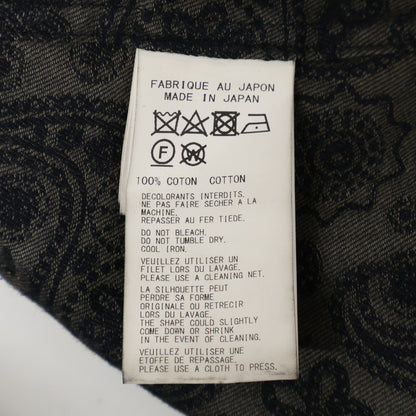 Yohji Yamamoto POUR HOMME ヨウジヤマモトプールオム 23AW HJ-B43-008 R-JQ ｲﾝｸ染め裾ﾌﾘﾝｼﾞ ﾍﾟｲｽﾞﾘｰ ｼｬﾂ トップス 2